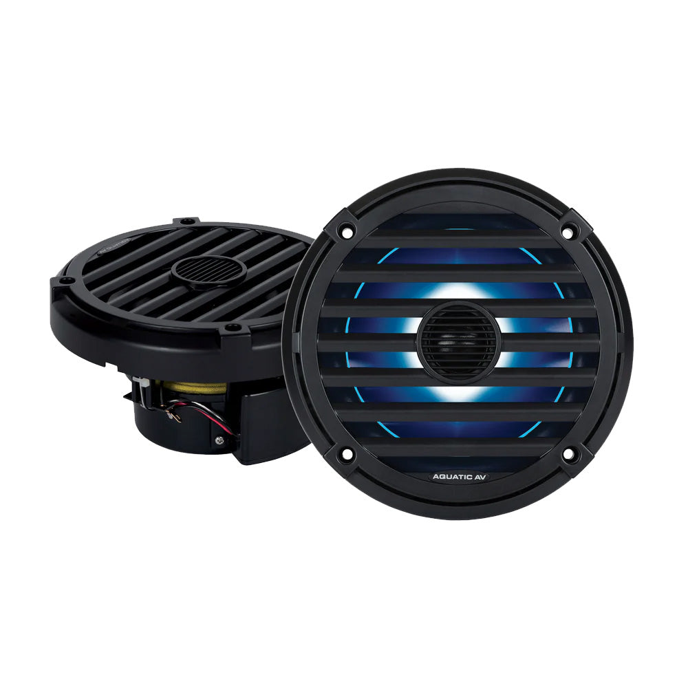 Aquatic AV ELITE 6.5" RGB Speakers - Black - Pair [EL424]