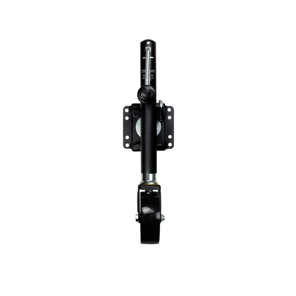 Powerwinch Select Series Jack - 1000lb, Weld-On, Single Wheel, Carbon Black [21400-J-1000-W1-B-R]