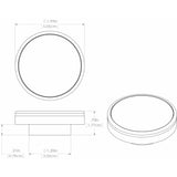 Lumitec Halo - Flush Mount Down Light - White Finish - 3-Color Red/Blue Non-Dimming w/White Dimming [112828]